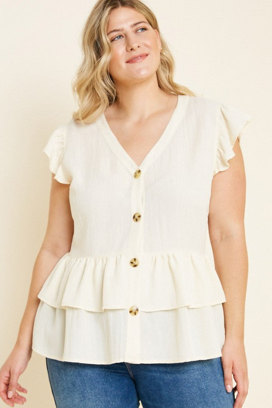 Tiered Ruffle Hem Top