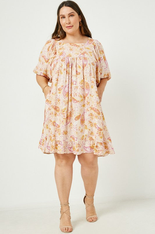 Paisley Printed Tunic Dress