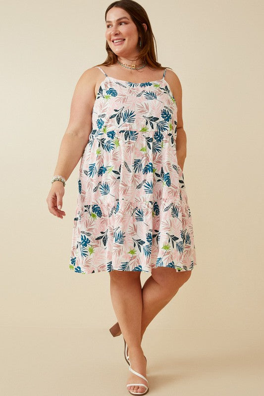 Botanical Print Tank Dress