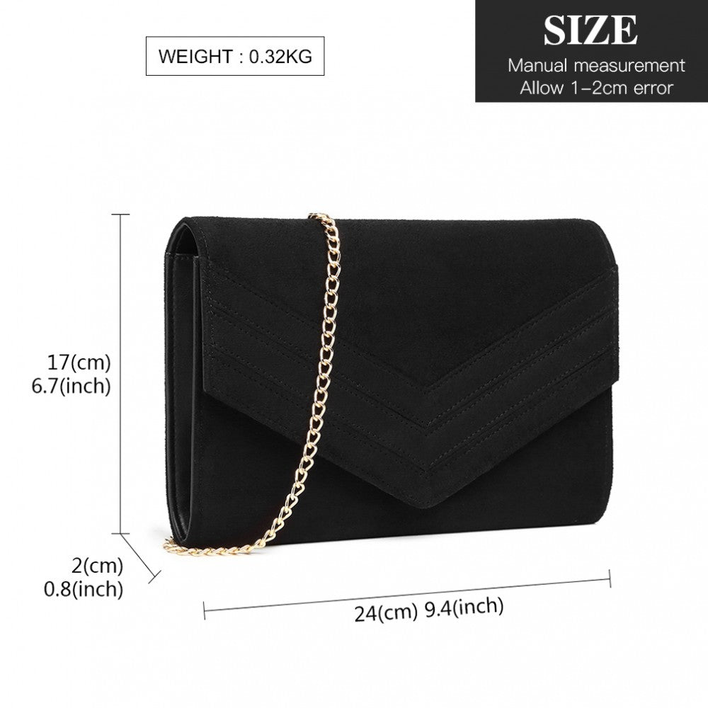 CHEVRON ENVELOPE CLUTCH