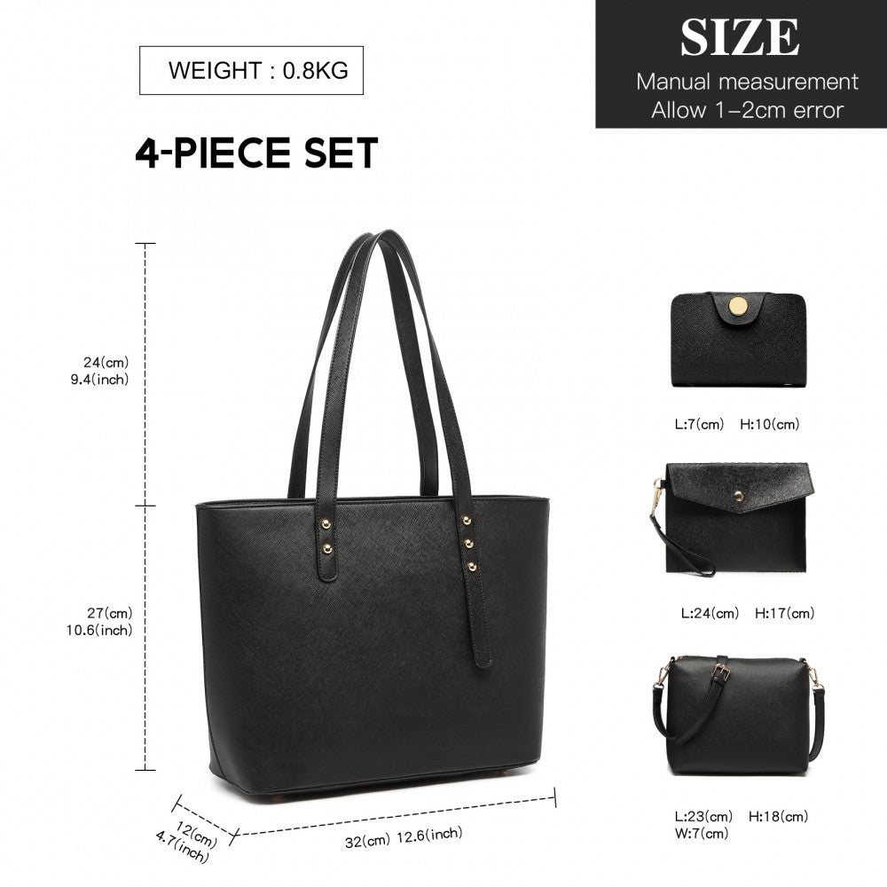 4 PIECE HANDBAG SET
