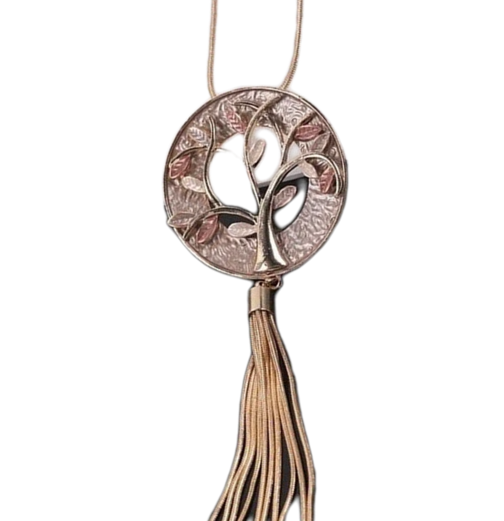 Flower & Tassel Necklace