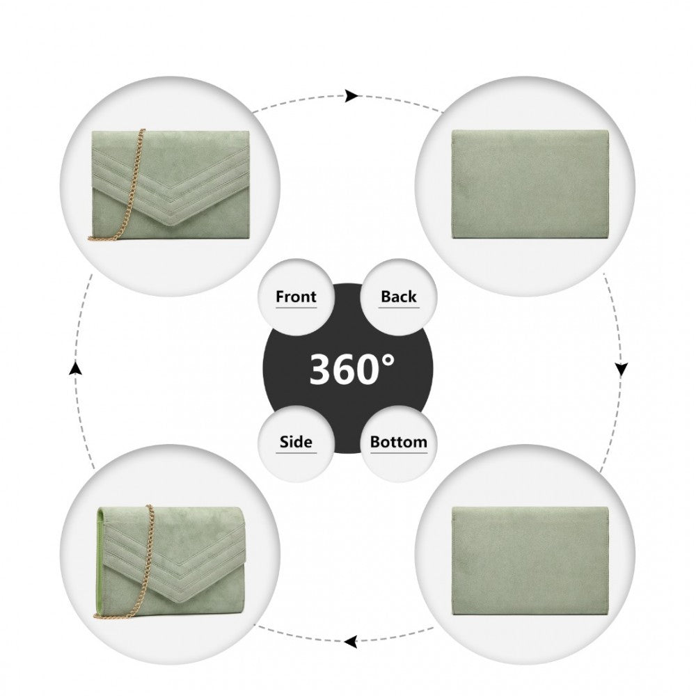 CHEVRON ENVELOPE CLUTCH