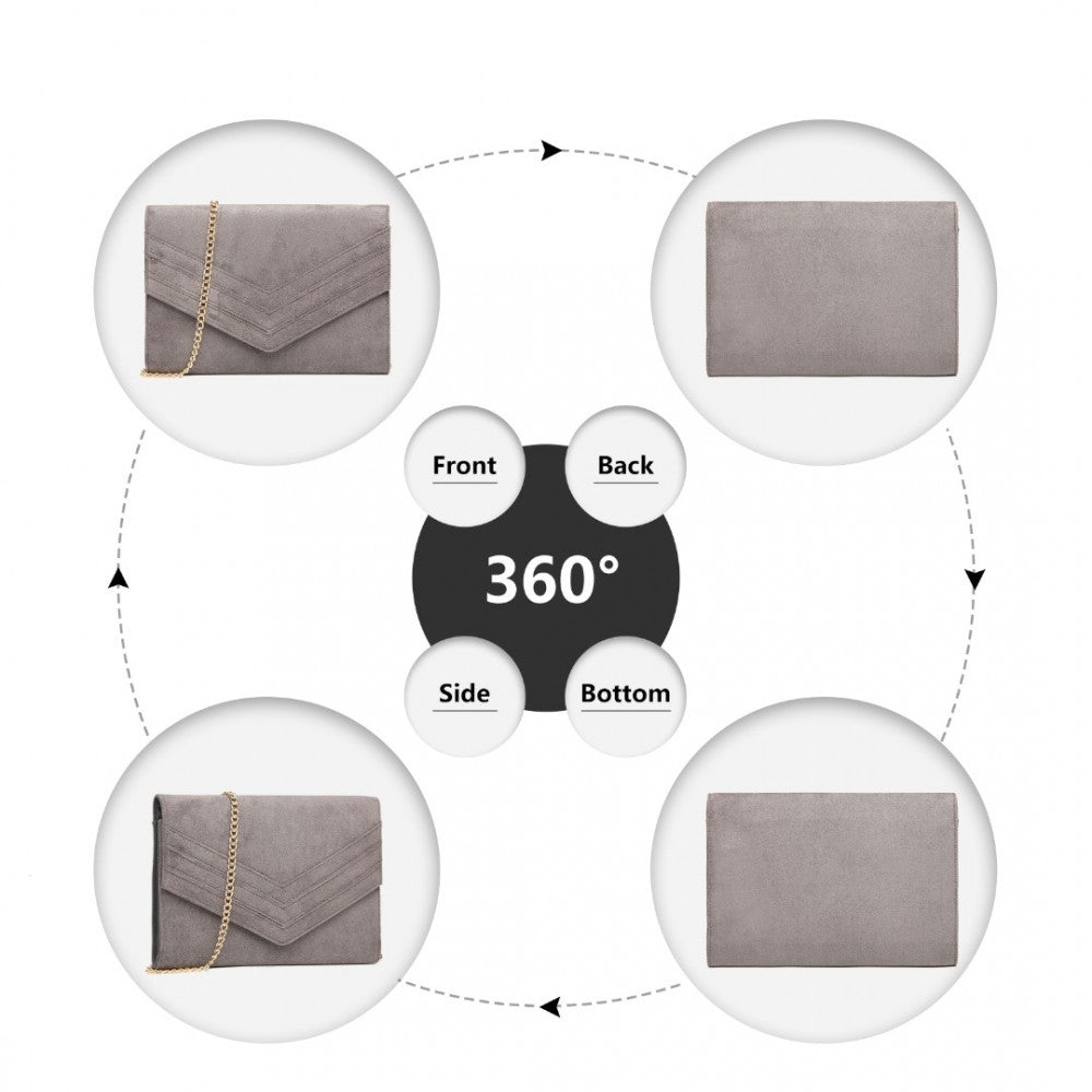 CHEVRON ENVELOPE CLUTCH