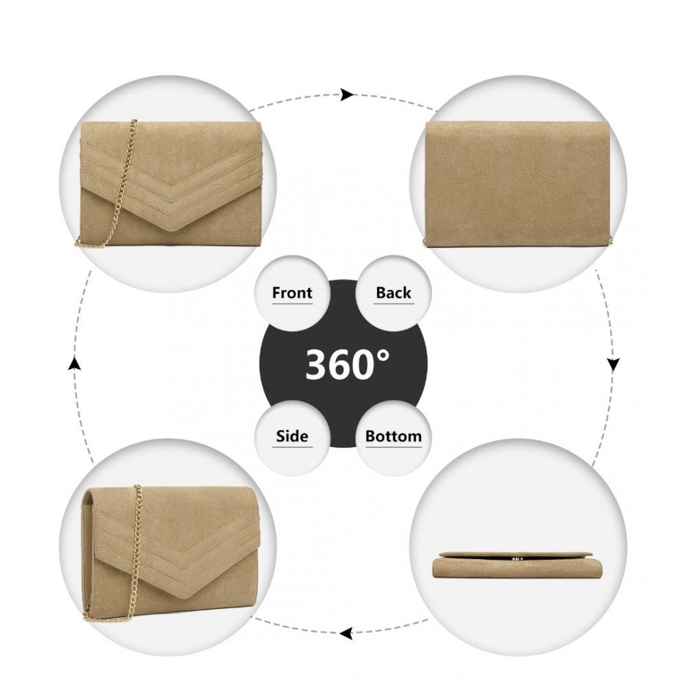 CHEVRON ENVELOPE CLUTCH
