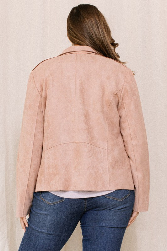 Solid Suede Rider Jacket