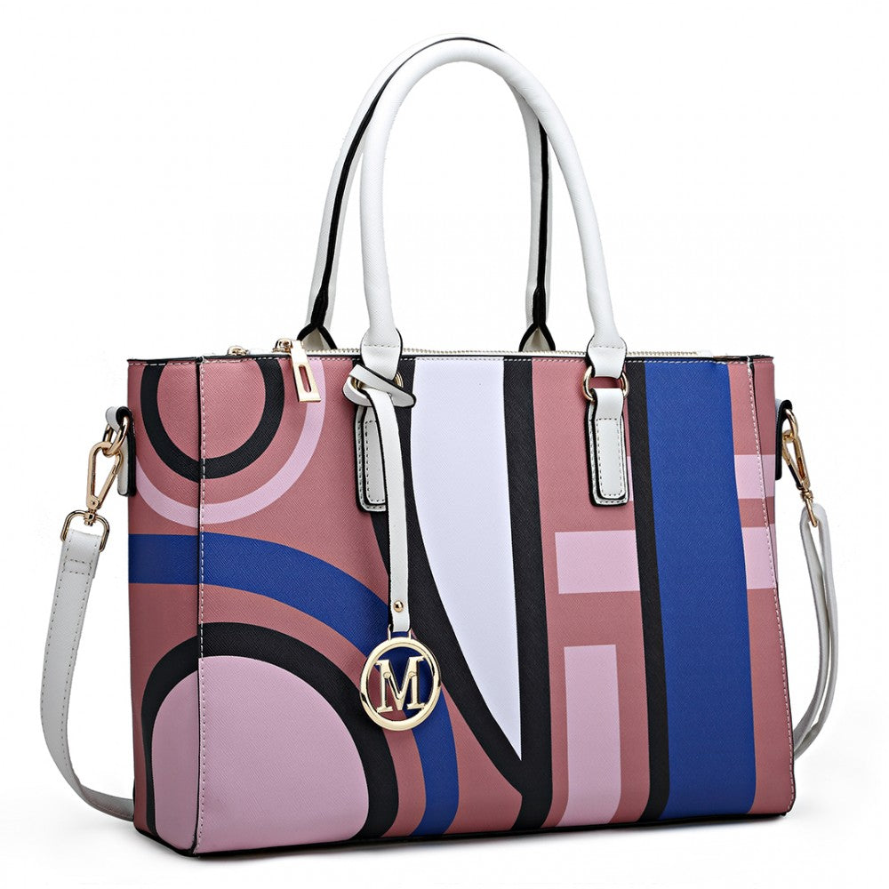 DIGITAL PRINT HANDBAG PINK-SOLD-SOLD-Daring Diva Australia