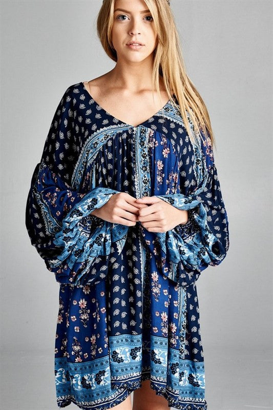Z-Baby Doll Boho Patch Dress-SOLD-SOLD-Daring Diva Australia