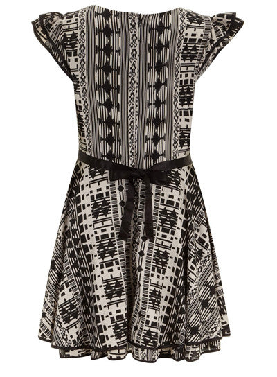 Z-Cap Sleeve Aztec Print Dress-SOLD-SOLD-Daring Diva Australia