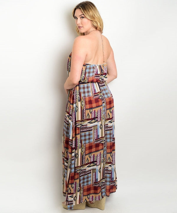 Z-RUSTY HALTER NECK DRESS-SOLD-SOLD-Daring Diva Australia