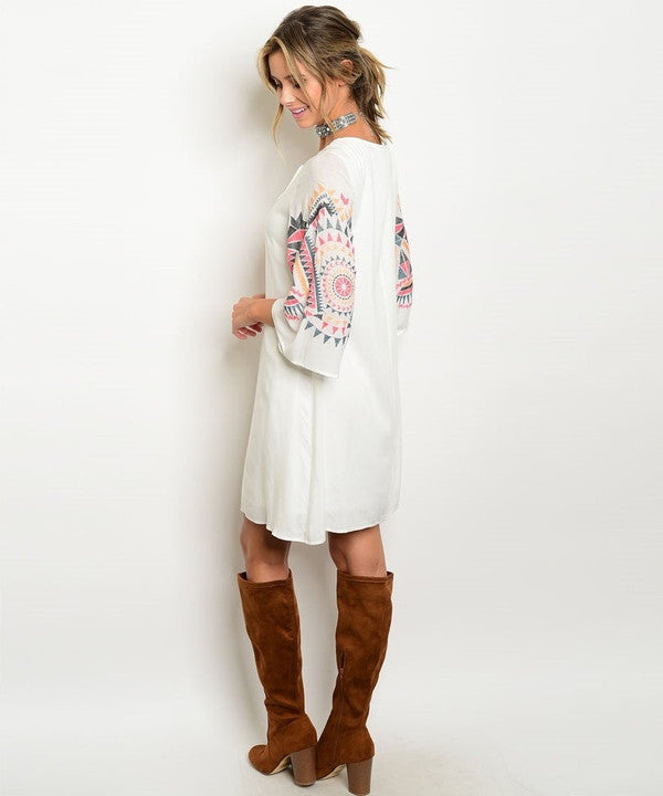 Z-STAR EMBROIDERY DRESS-SOLD-SOLD-Daring Diva Australia