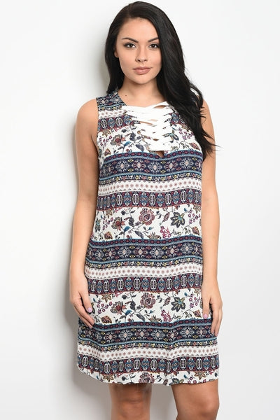 Z-Pamela Tribal Print Dress Rust-SOLD-SOLD-Daring Diva Australia