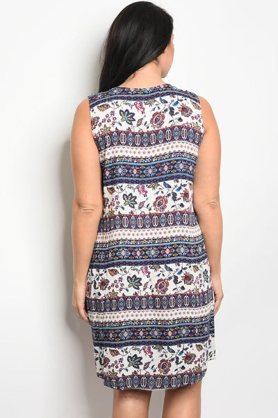 Z-Pamela Tribal Print Dress Rust-SOLD-SOLD-Daring Diva Australia