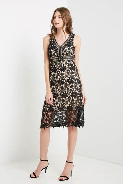 Deluxe Lace Midi Dress-Dresses-Daring Diva Australia-Daring Diva Australia