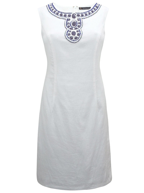 Sleeveless Jewel Embellished Shift Dress-SOLD-SOLD-Daring Diva Australia