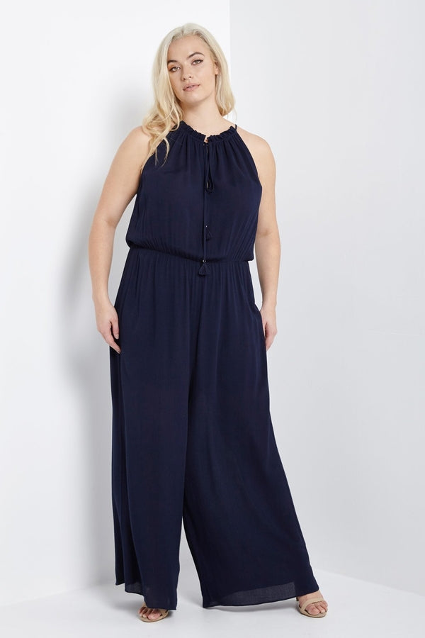 Andrea Tassel Tie Jumpsuit-Jumpsuits-Daring Diva Australia-Daring Diva Australia