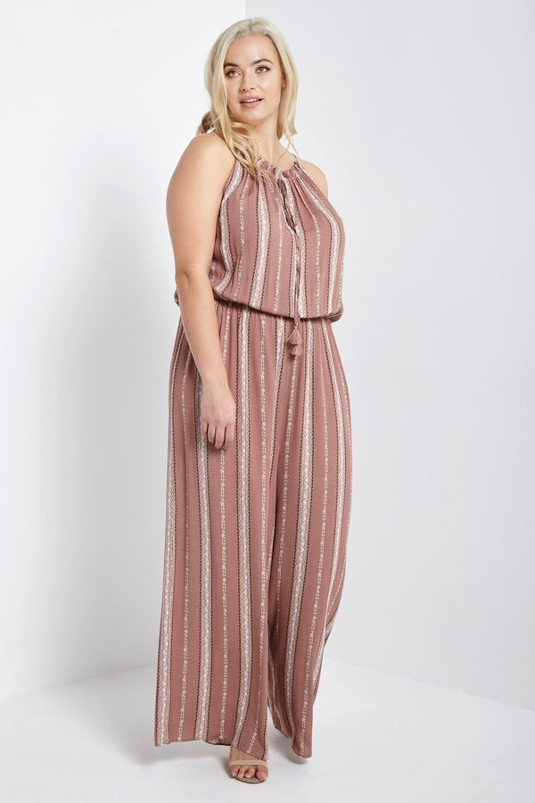 Helena Striped Jumpsuit-Jumpsuits-Daring Diva Australia-Daring Diva Australia