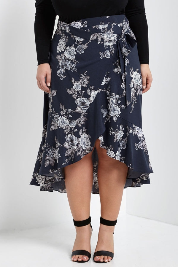 Niki Ruffle Midi Skirt-Bottoms-MT-Daring Diva Australia, plus size fashion, plus size clothing, plus size clothing online, plus size womens clothing, daring diva, daring diva australia, plus size womens clothing online, plus size womens fashion, plus size womens fashion online, plus size skirt, plus size summer skirt, plus size tiered skirt, plus size midi skirt, plus size skater skirt, plus size floral skirt, plus size office skirt, plus size formal skirt, plus size casual skirt, plus size pull on skirt