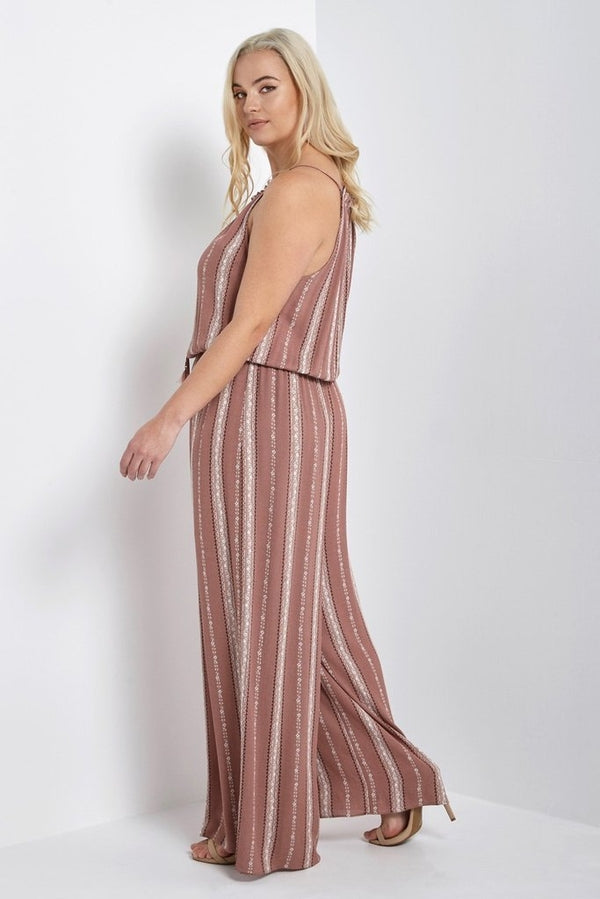 Helena Striped Jumpsuit-Jumpsuits-Daring Diva Australia-Daring Diva Australia