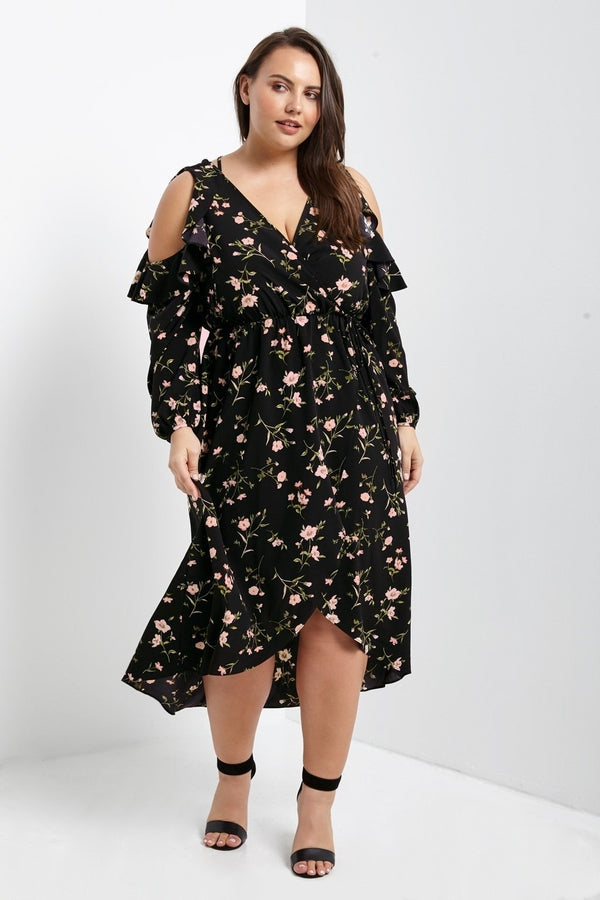 Caitlyn Wrap Dress-Clearance-Daring Diva Australia-Daring Diva Australia