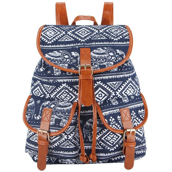 Z-Ellie Canvas Backpack Blue-SOLD-SOLD-Daring Diva Australia