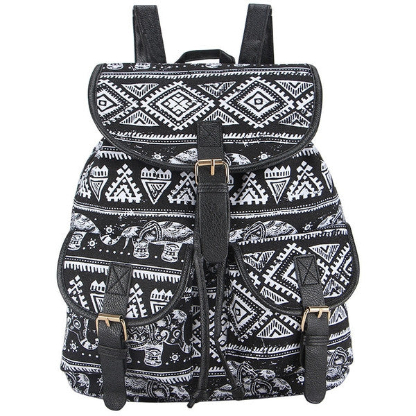 Z-Ellie Canvas Backpack Black-SOLD-SOLD-Daring Diva Australia