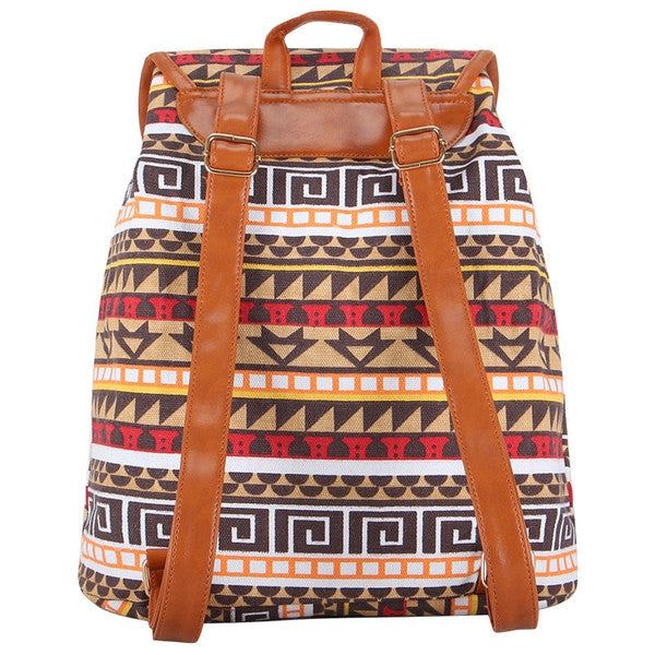 Z-Geo Canvas Backpack Mustard-SOLD-SOLD-Daring Diva Australia
