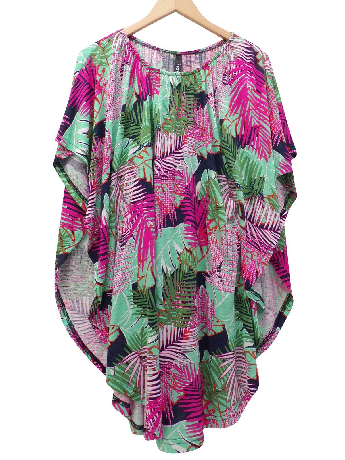 Janey Palm Print Tunic Top-SOLD-SOLD-Daring Diva Australia