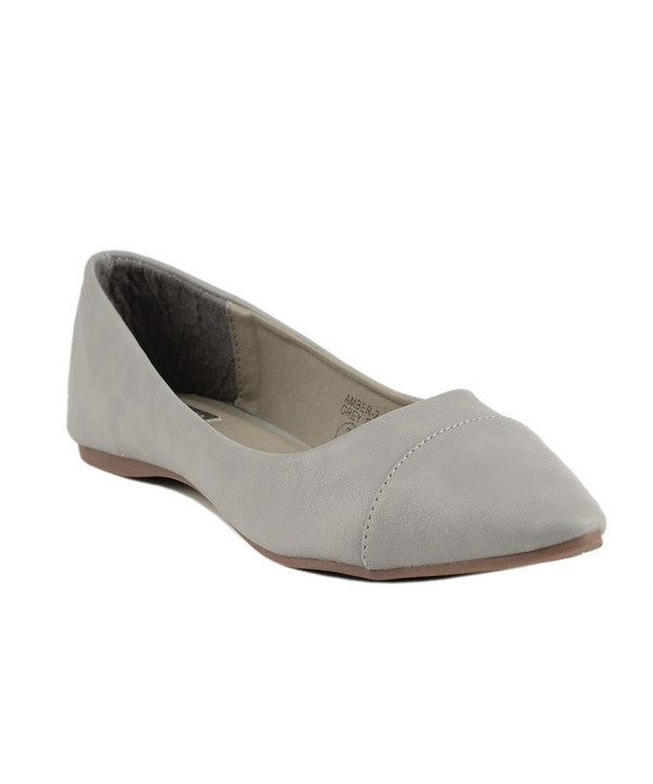 Amber Grey Ballet Flats-SOLD-SOLD-Daring Diva Australia