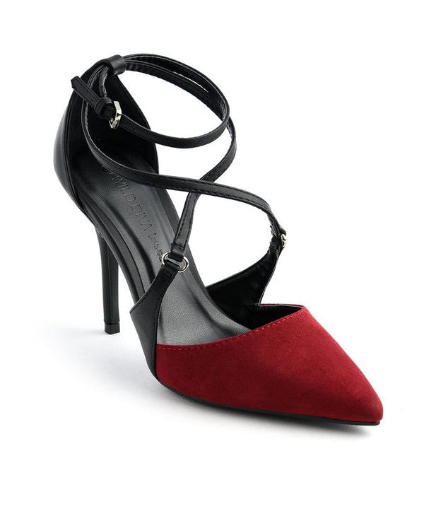 Lovisa Burgundy Heels-Shoes-WFS Shoes-Daring Diva Australia, plus size clothing, plus size fashion, plus size shoes, shoes, plus size work shoe, work shoes, plus size slide, slide shoes, wide fit slide, wide fit sandal, plus size heels, heels, high heels, heels for woman, stilettos, womens shoes, womans sandals, plus size flats, womans flats, dress shoes, womans formal shoes, strap heels, ankle strap heels, burgundy heels, maroon heels,