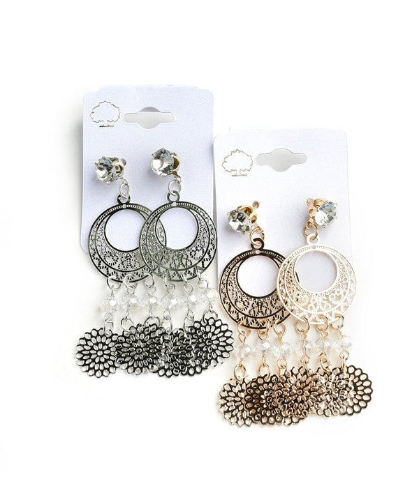 Triple Circle Earrings Silver-Jewellery-Jewellery-Silver-Daring Diva Australia, jewellery, jewelry, rings, earrings, necklaces, bracelet, bangles, choker, fashion jewellery, accessories, gold jewelry, silver jewellery, cheap jewellery, jewellery stores, imitation jewellery, fashion earrings, fashion rings, fashion necklace, costume jewellery