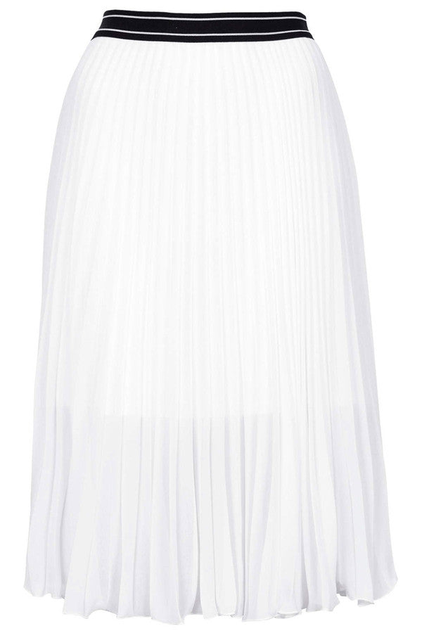 Sport Waistband Pleat Midi Skirt-SOLD-SOLD-Daring Diva Australia