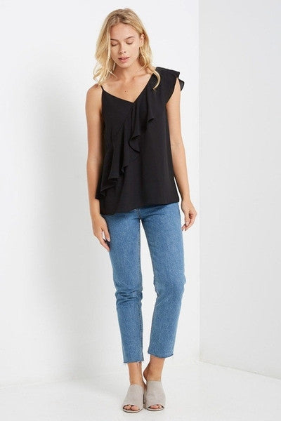 Cascading Ruffle Top-Clearance-Daring Diva Australia-Daring Diva Australia