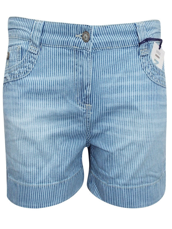 Z-Striped Denim Shorts-SOLD-SOLD-Daring Diva Australia