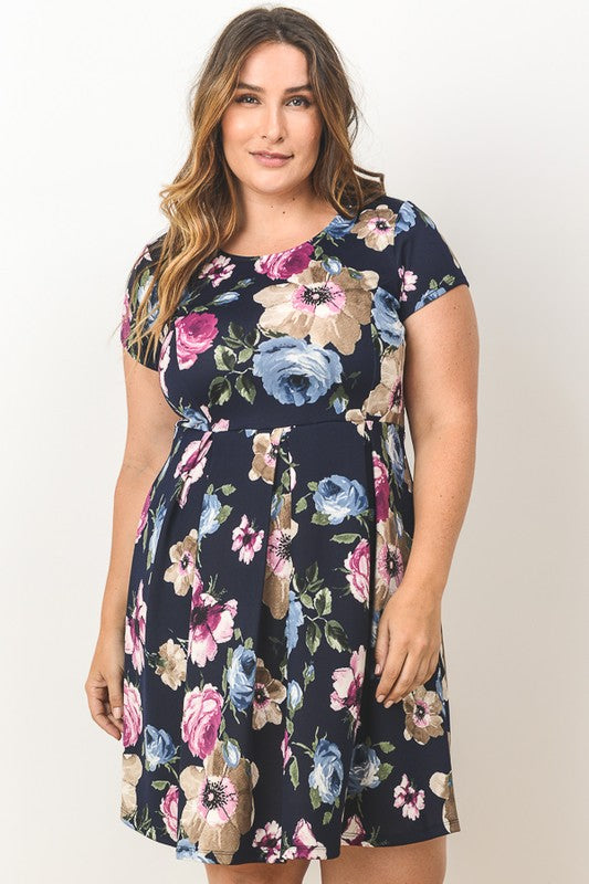 Liana Skater Floral Dress-SOLD-SOLD-22-Daring Diva Australia