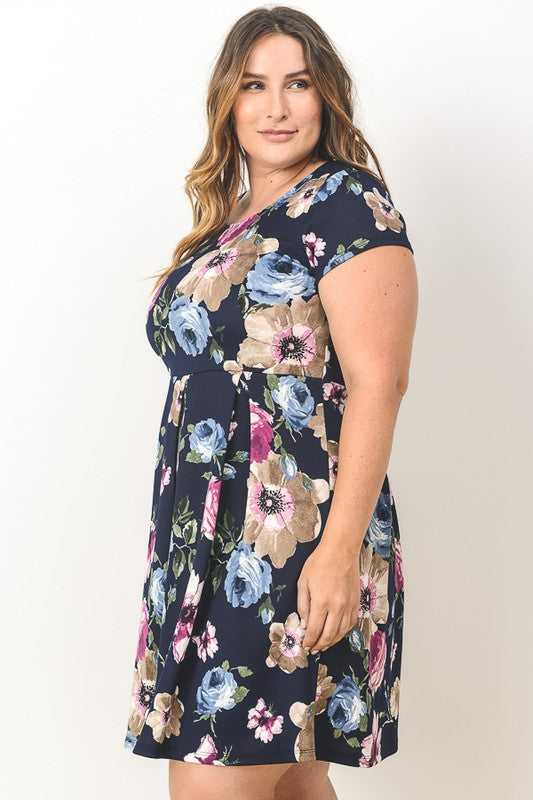 Liana Skater Floral Dress-SOLD-SOLD-22-Daring Diva Australia