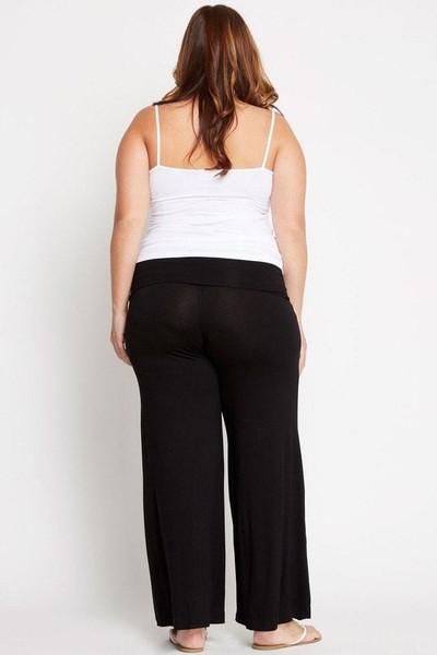 Girty Fold-Over Palazzo Pants-SOLD-SOLD-Daring Diva Australia