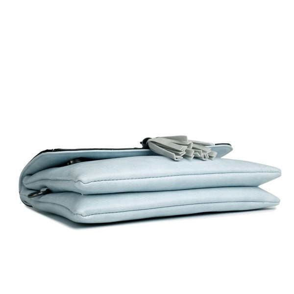 Z-TASSEL FRONT EVENING BAG BLUE-SOLD-SOLD-Daring Diva Australia