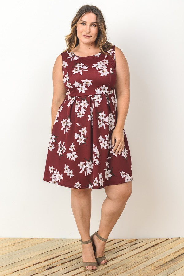 Claudia Floral Empire Dress-SOLD-SOLD-Daring Diva Australia