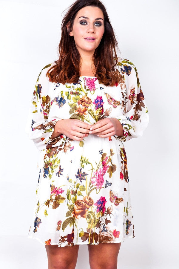 Z-Garden Delight Chiffon Dress-SOLD-SOLD-Daring Diva Australia