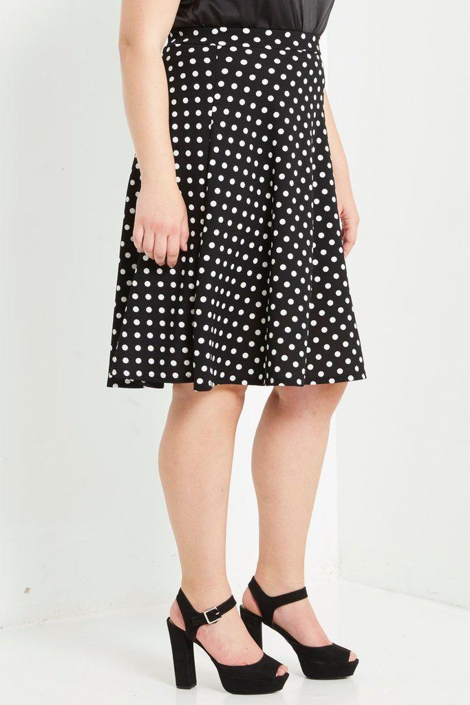 Do The Polka Flare Skirt-Bottoms-Daring Diva Australia-Daring Diva Australia