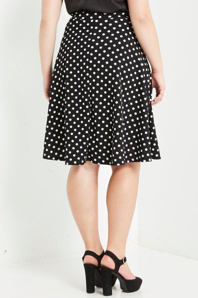 Do The Polka Flare Skirt-Bottoms-Daring Diva Australia-Daring Diva Australia