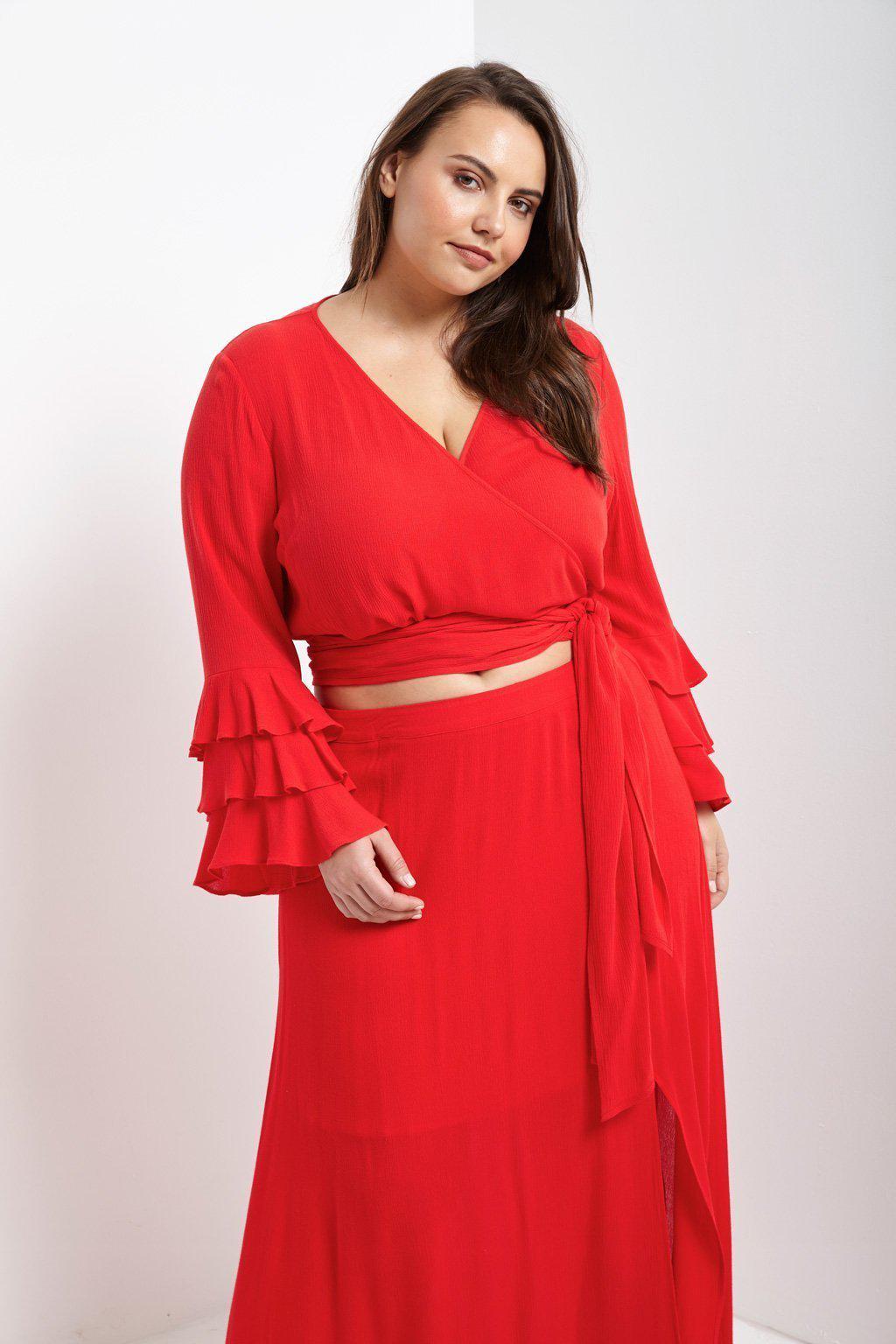 Rihanna Ruffle Top-SOLD-SOLD-Daring Diva Australia