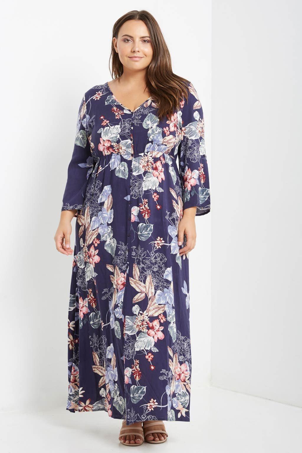 Seleena Button Down Maxi Dress-SOLD-SOLD-Daring Diva Australia