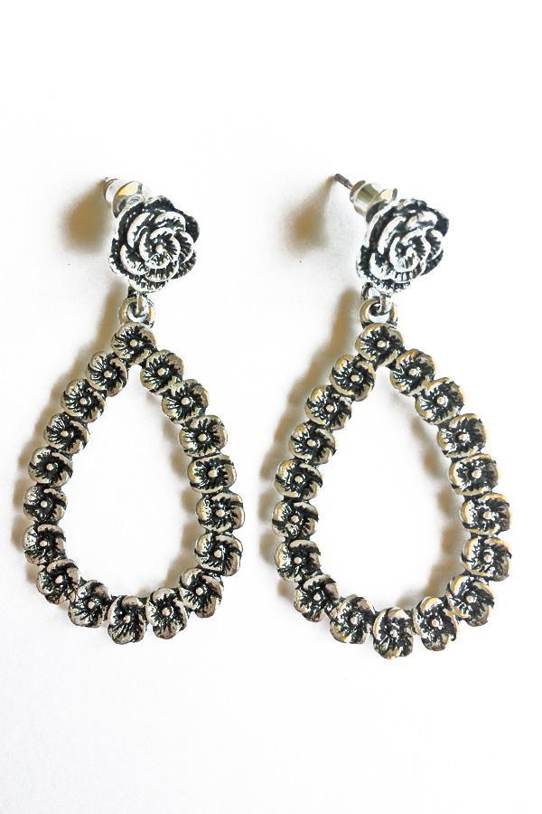 Rose Vintage Earrings-Jewellery-Jewellery-Silver-Daring Diva Australia, jewellery, jewelry, rings, earrings, necklaces, bracelet, bangles, choker, fashion jewellery, accessories, gold jewelry, silver jewellery, cheap jewellery, jewellery stores, imitation jewellery, fashion earrings, fashion rings, fashion necklace, costume jewellery, women’s jewellery, earrings for women, gold necklace for women, gold ring for women, women ring, silver necklace for women, silver ring for women