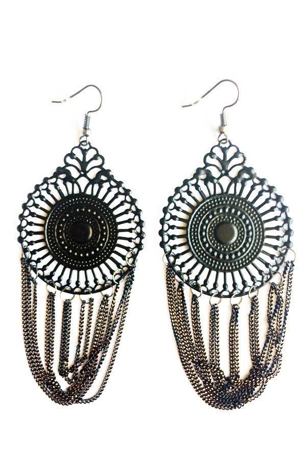 Centre Circle Drop Earrings-Jewellery-Jewellery-Gold-Daring Diva Australia, jewellery, jewelry, rings, earrings, necklaces, bracelet, bangles, choker, fashion jewellery, accessories, gold jewelry, silver jewellery, cheap jewellery, jewellery stores, imitation jewellery, fashion earrings, fashion rings, fashion necklace, costume jewellery