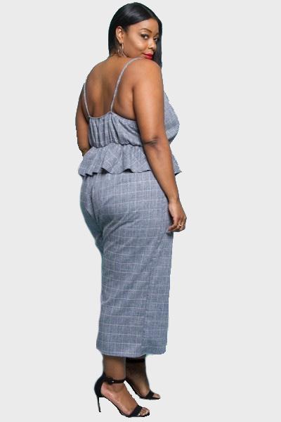 Kensley Plaid Jumpsuit-Jumpsuits-Daring Diva Australia-Daring Diva Australia