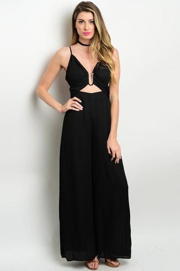 DIAMOND BLACK JUMPSUIT-SOLD-SOLD-Daring Diva Australia