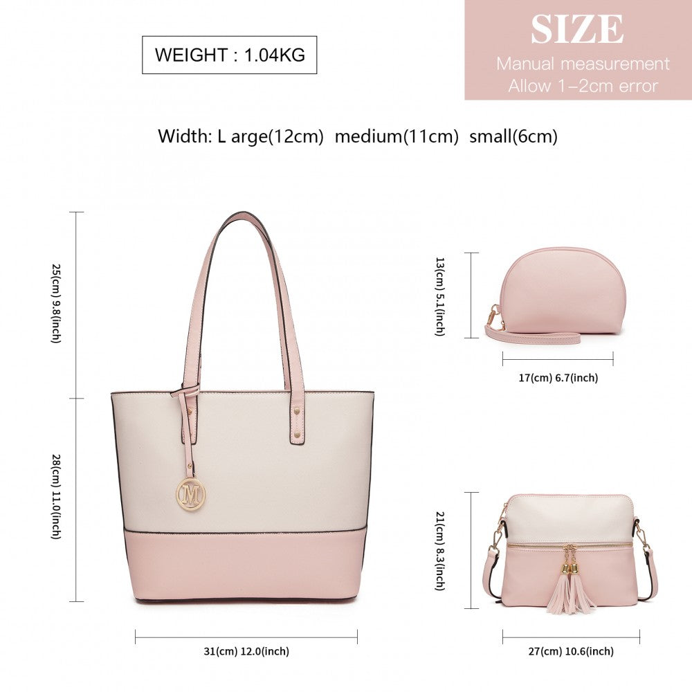 3 PIECE TOTE BAG SET