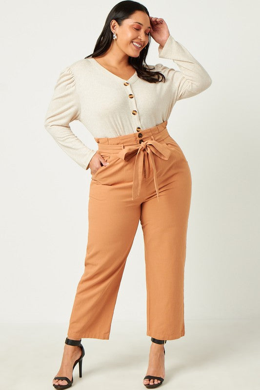 Marled Knit Buttoned Cardigan